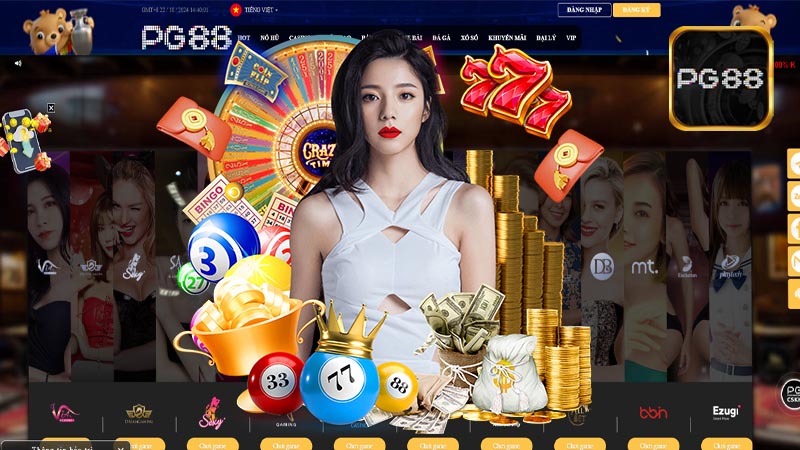 Một số siêu phẩm cá cược có mặt tại sảnh casino của PG88